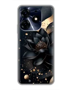 Чехол для TECNO Spark 10 Pro с картинкой «Черный лотос» Чехол для TECNO Spark 10 Pro с картинкой «Черный лотос»
