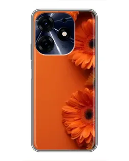 Чехол для TECNO Spark 10 Pro с картинкой «Оранжевые герберы» Чехол для TECNO Spark 10 Pro с картинкой «Оранжевые герберы»