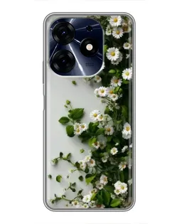Чехол для TECNO Spark 10 Pro с картинкой «Ветка мелких белых цветов» Чехол для TECNO Spark 10 Pro с картинкой «Ветка мелких белых цветов»