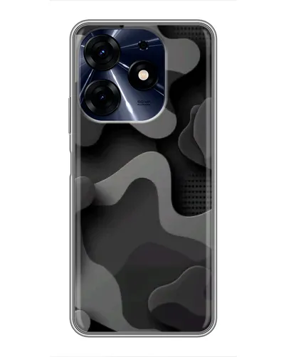 Чехол для TECNO Spark 10 Pro с картинкой «Темный абстрактный камуфляж»