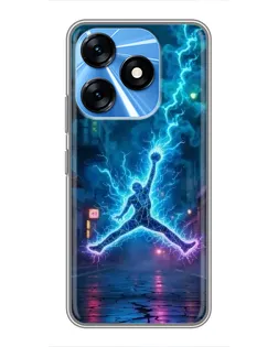 Чехол для TECNO Spark 10 с картинкой «Jordan Gold Jumpman» Чехол для TECNO Spark 10 с картинкой «Jordan Gold Jumpman»
