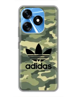 Чехол для TECNO Spark 10 с картинкой «Милитари стиль Adidas»