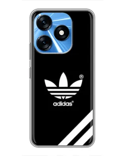 Чехол для TECNO Spark 10 с картинкой «Adidas с диагональными полосами»