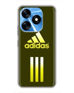 Чехол для TECNO Spark 10 с картинкой «Оливковый градиент Adidas»