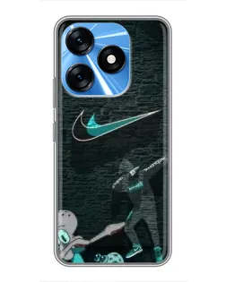 Чехол для TECNO Spark 10 с картинкой «Спортивный арт Nike» Чехол для TECNO Spark 10 с картинкой «Спортивный арт Nike»