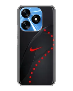 Чехол для TECNO Spark 10 с картинкой «Абстрактный дизайн Nike»