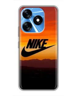 Чехол для TECNO Spark 10 с картинкой «Nike — вечерний горизонт»
