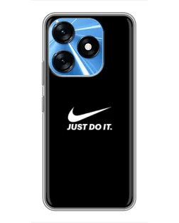 Чехол для TECNO Spark 10 с картинкой «Минимализм от Nike»