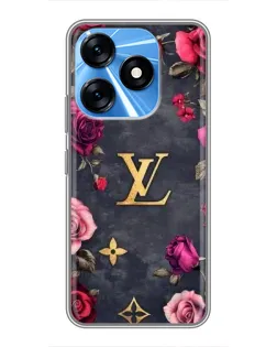 Чехол для TECNO Spark 10 с картинкой «Цветочный Louis Vuitton» Чехол для TECNO Spark 10 с картинкой «Цветочный Louis Vuitton»