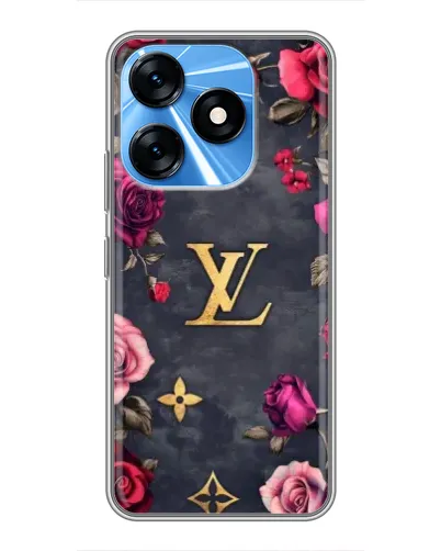Чехол для TECNO Spark 10 с картинкой «Цветочный Louis Vuitton» Чехол для TECNO Spark 10 с картинкой «Цветочный Louis Vuitton»