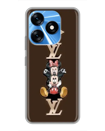 Чехол для TECNO Spark 10 с картинкой «LV и Микки Маус» Чехол для TECNO Spark 10 с картинкой «LV и Микки Маус»