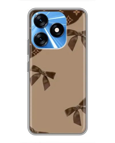 Чехол для TECNO Spark 10 с картинкой «LV — кофейный атлас» Чехол для TECNO Spark 10 с картинкой «LV — кофейный атлас»