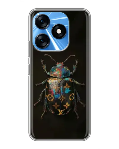 Чехол для TECNO Spark 10 с картинкой «LV — мраморный принт» Чехол для TECNO Spark 10 с картинкой «LV — мраморный принт»