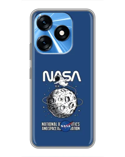 Чехол для TECNO Spark 10 с картинкой «NASA — лунная миссия» Чехол для TECNO Spark 10 с картинкой «NASA — лунная миссия»