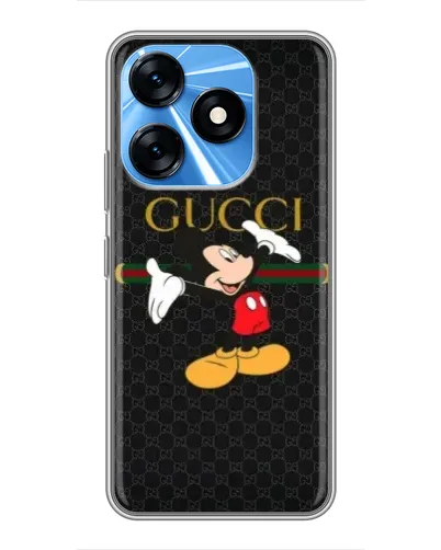 Чехол для TECNO Spark 10 с картинкой «Микки Маус Gucci» Чехол для TECNO Spark 10 с картинкой «Микки Маус Gucci»