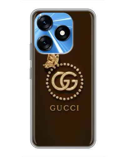 Чехол для TECNO Spark 10 с картинкой «Gucci — золотая бабочка» Чехол для TECNO Spark 10 с картинкой «Gucci — золотая бабочка»