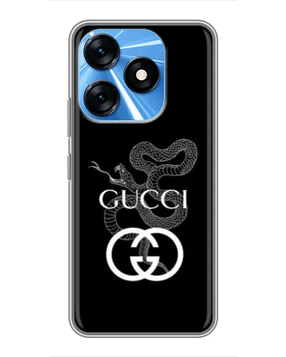 Чехол для TECNO Spark 10 с картинкой «Gucci — серебряная змея» Чехол для TECNO Spark 10 с картинкой «Gucci — серебряная змея»