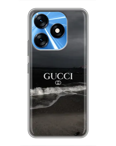Чехол для TECNO Spark 10 с картинкой «Gucci — морской прибой» Чехол для TECNO Spark 10 с картинкой «Gucci — морской прибой»