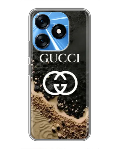 Чехол для TECNO Spark 10 с картинкой «Gucci — песчаные дюны» Чехол для TECNO Spark 10 с картинкой «Gucci — песчаные дюны»