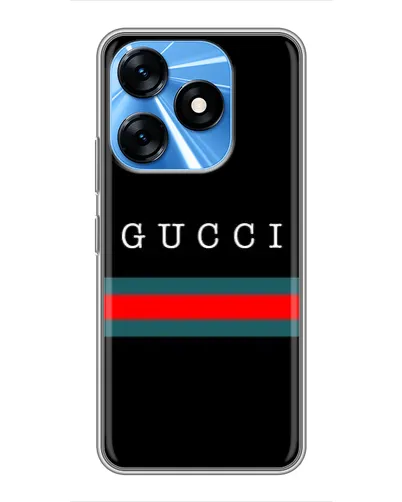 Чехол для TECNO Spark 10 с картинкой «Gucci — красный пояс» Чехол для TECNO Spark 10 с картинкой «Gucci — красный пояс»