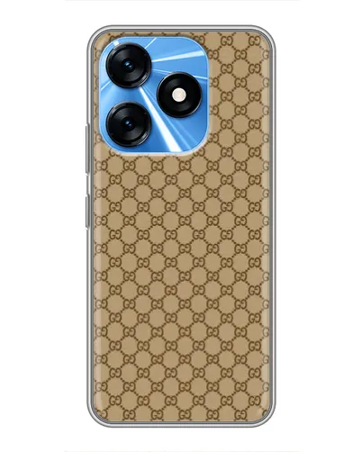 Чохол для TECNO Spark 10 з картинкою «Gucci — класичний беж» Чохол для TECNO Spark 10 з картинкою «Gucci — класичний беж»