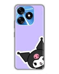 Чехол для TECNO Spark 10 с картинкой «Забавная Kuromi»