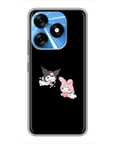 Чехол для TECNO Spark 10 с картинкой «My Melody и Kuromi»