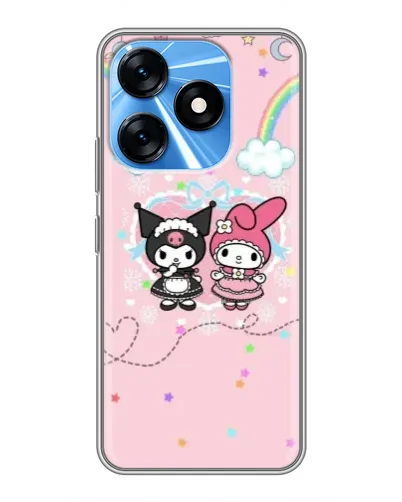Чехол для TECNO Spark 10 с картинкой «My Melody и Kuromi»