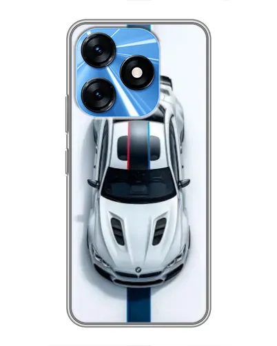 Чехол для TECNO Spark 10 с картинкой «Вид сверху — BMW M»