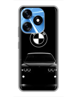 Чехол для TECNO Spark 10 с картинкой «BMW — взгляд из темноты»