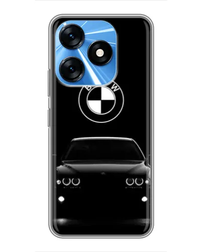 Чехол для TECNO Spark 10 с картинкой «BMW — взгляд из темноты»