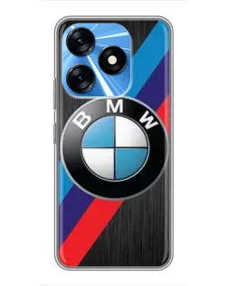 Чехол для TECNO Spark 10 с картинкой «BMW M-stripes стиль»
