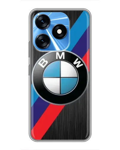 Чехол для TECNO Spark 10 с картинкой «BMW M-stripes стиль»