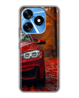 Чехол для TECNO Spark 10 с картинкой «Осенняя BMW M4»