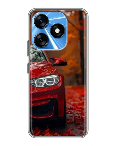Чехол для TECNO Spark 10 с картинкой «Осенняя BMW M4»