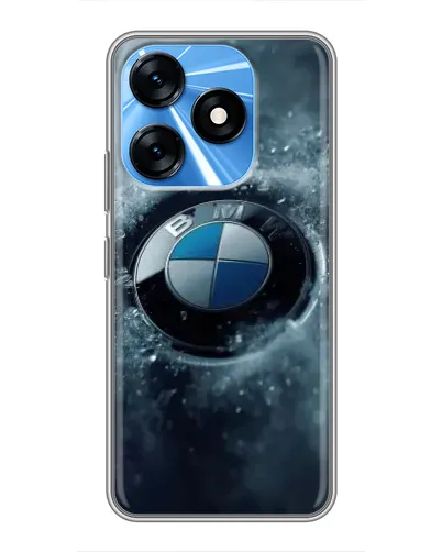 Чохол для TECNO Spark 10 з картинкою «Логотип BMW — лід» Чохол для TECNO Spark 10 з картинкою «Логотип BMW — лід»