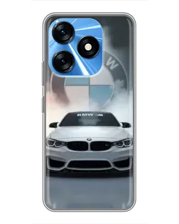 Чохол для TECNO Spark 10 з картинкою «BMW в білому диму» Чохол для TECNO Spark 10 з картинкою «BMW в білому диму»