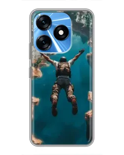 Чехол для TECNO Spark 10 с картинкой «PUBG — свободное падение» Чехол для TECNO Spark 10 с картинкой «PUBG — свободное падение»