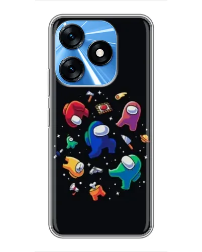 Чехол для TECNO Spark 10 с картинкой «Among Us космос» Чехол для TECNO Spark 10 с картинкой «Among Us космос»