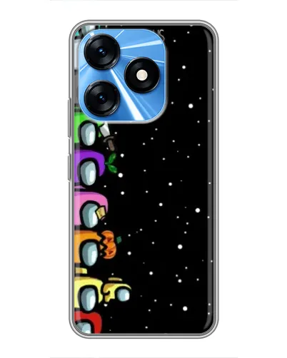Чехол для TECNO Spark 10 с картинкой «Команда Among Us» Чехол для TECNO Spark 10 с картинкой «Команда Among Us»