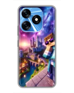 Чохол для TECNO Spark 10 з картинкою «Стів та космос»