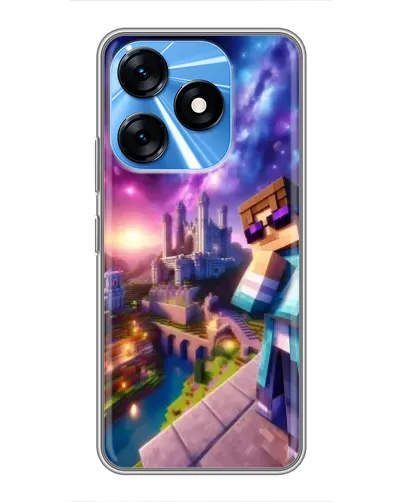 Чохол для TECNO Spark 10 з картинкою «Стів та космос»
