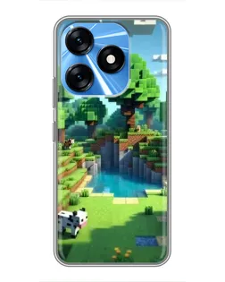 Чохол для TECNO Spark 10 з картинкою «Minecraft літній день»