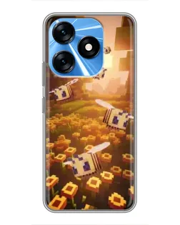 Чохол для TECNO Spark 10 з картинкою «Поле соняшників»