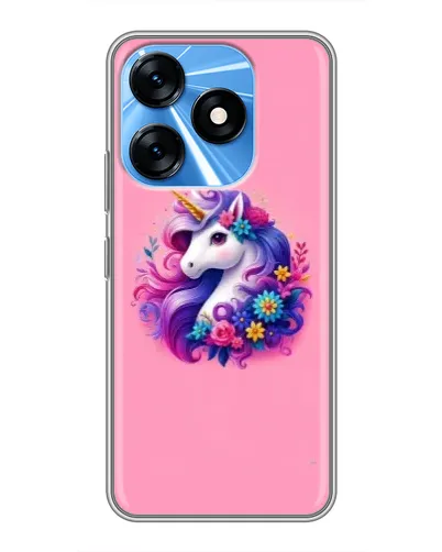 Чехол для TECNO Spark 10 с картинкой «Сказочный единорог»
