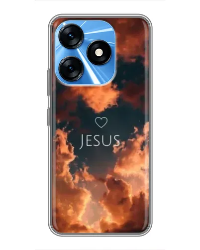 Чехол для TECNO Spark 10 с картинкой «Сияние Имени Jesus»