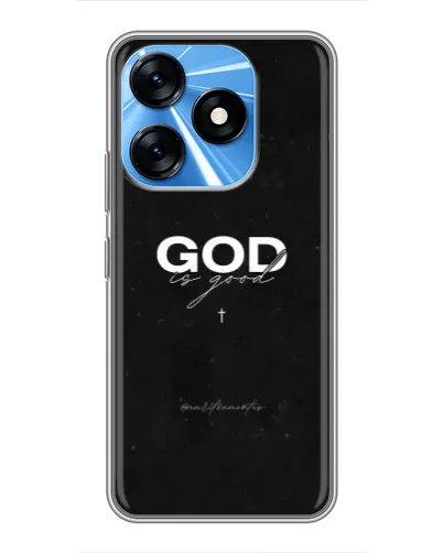 Чехол для TECNO Spark 10 с картинкой «GOD — Бог над всем»