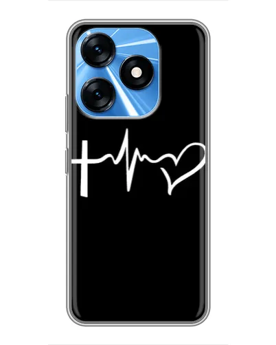 Чехол для TECNO Spark 10 с картинкой «Пульс веры» Чехол для TECNO Spark 10 с картинкой «Пульс веры»