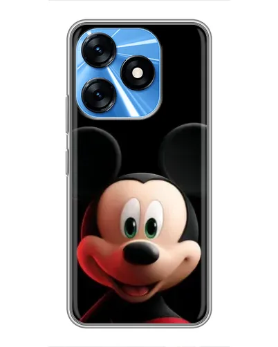 Чехол для TECNO Spark 10 с картинкой «Улыбающийся Микки Маус»
