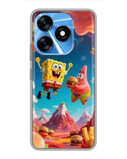 Чехол для TECNO Spark 10 с картинкой «Космический фастфуд» Чехол для TECNO Spark 10 с картинкой «Космический фастфуд»